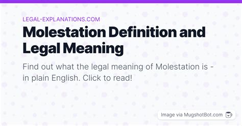 Uncovering the Legal Definition of Molestation: Understanding the Boundaries of Sexual Offenses