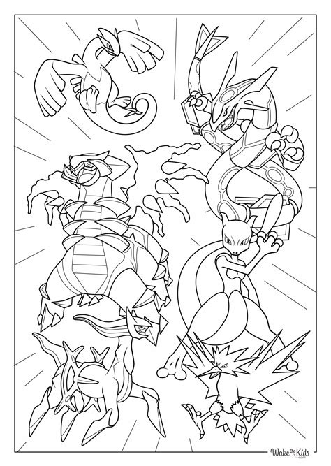 Legendary Pokemon Coloring Pages