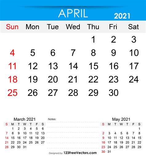 Lego April 2021 Calendar