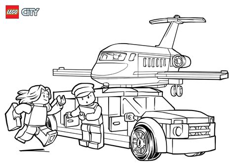 Lego City Coloring Pages