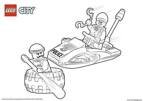 Lego City Police Coloring Page