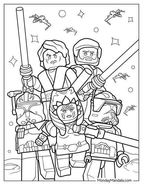 Lego Coloring Pages Star Wars
