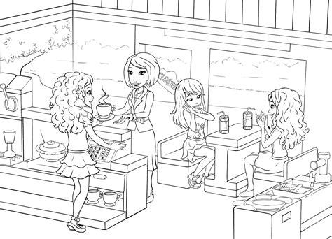 Lego Friends Color Pages