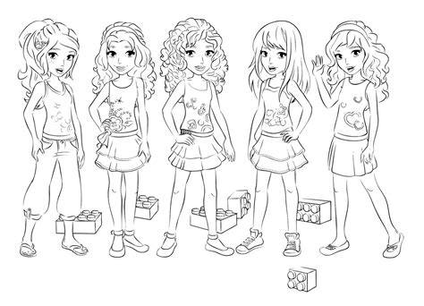 Lego Friends Coloring Page
