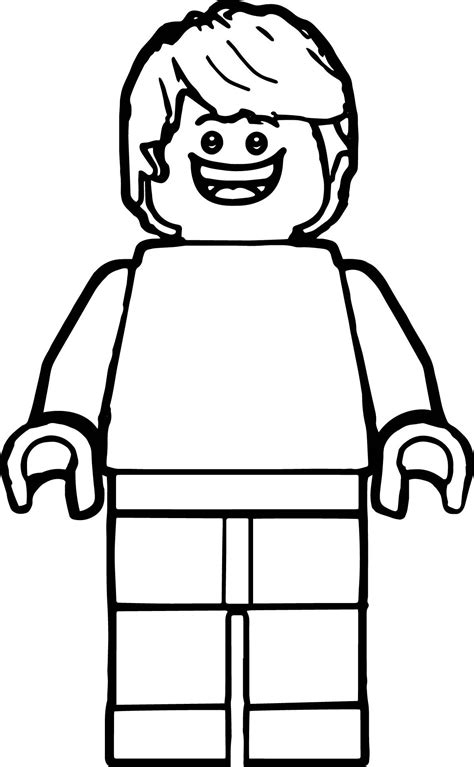 Lego Guy Coloring Page