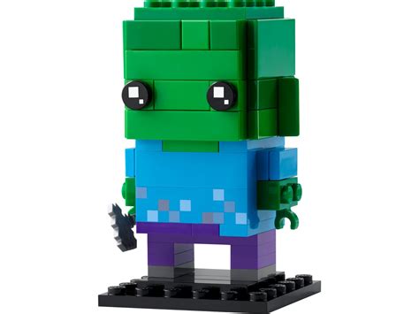 Lego Minecraft Zombie Head