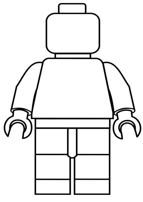 Lego Minifigure Coloring Page