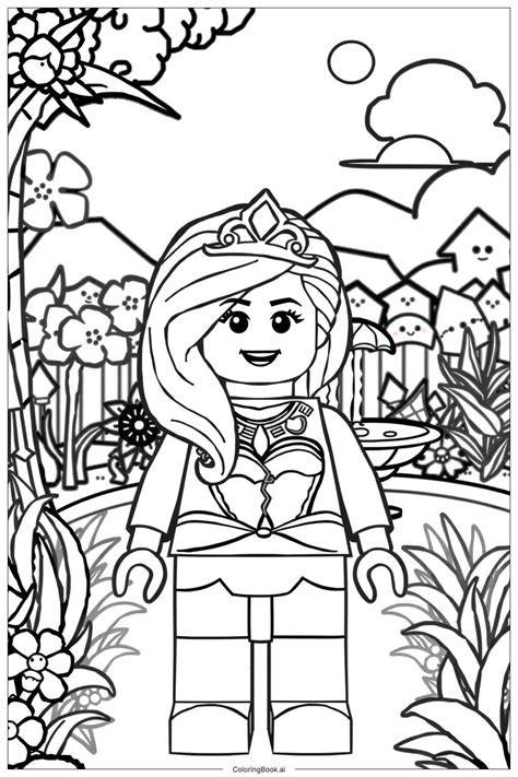 Lego Princess Coloring Pages