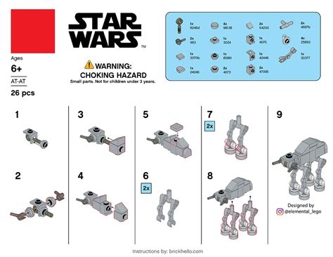 Lego Star Wars Atte Instructions