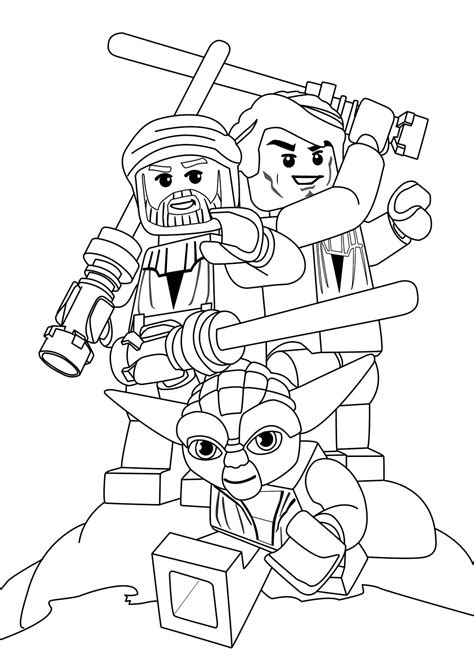Lego Star Wars Coloring Pages Printable