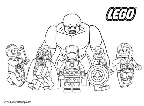 Lego Superhero Coloring Pages
