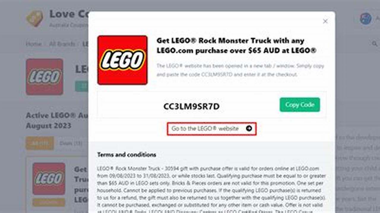 Lego.Com Promo Code 2024