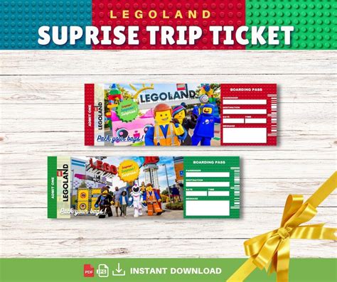 Legoland Surprise Printable