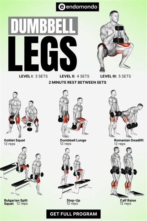 Legs Workout With Dumbbell