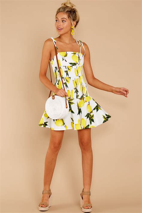 Freshen Up Your Wardrobe with a Lemon Print Dress