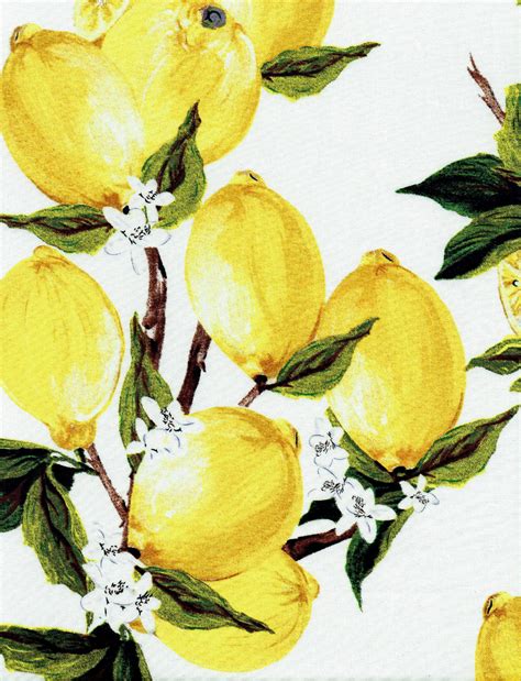Stylish Lemon Print Fabric for Your Trendy Home Decor