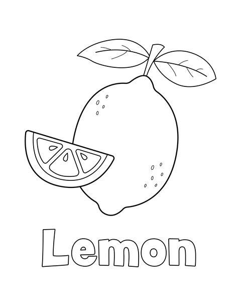 Lemon Coloring Page