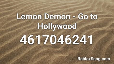 Lemon Demon - Roblox Music Codes