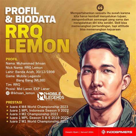 Lemon Rrq Biodata