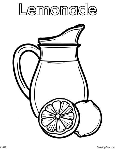 Lemonade Coloring Page