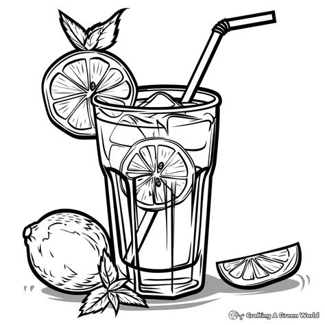 Lemonade Coloring Pages