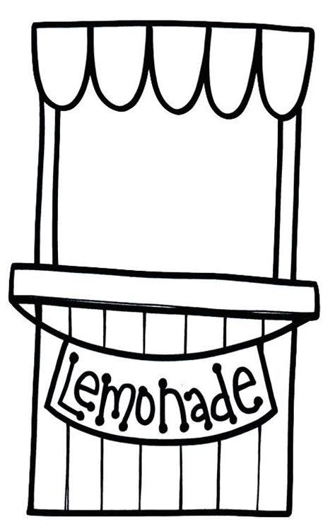 Lemonade Stand Coloring Page
