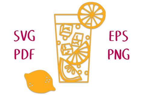Download Lemons and Lemonade SVG Cut File Commercial Use