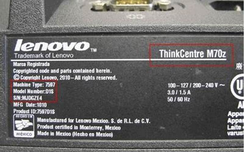 Lenovo Serial Number