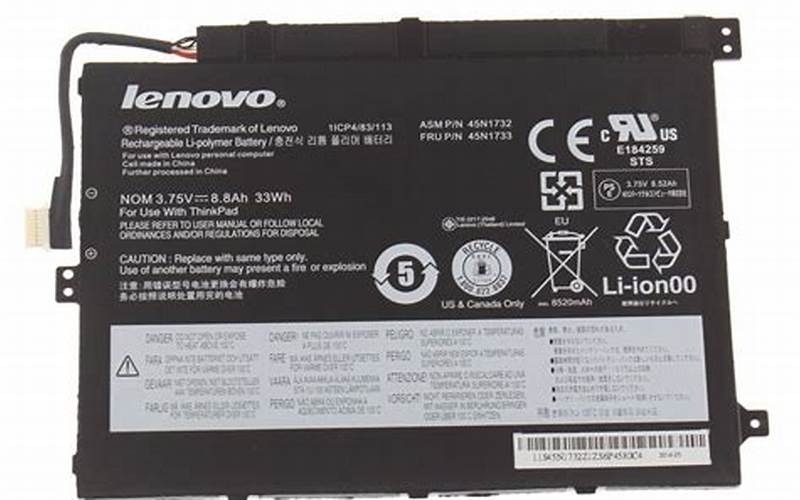Lenovo Tab 10 Inch Battery