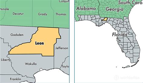 Leon County Florida Map