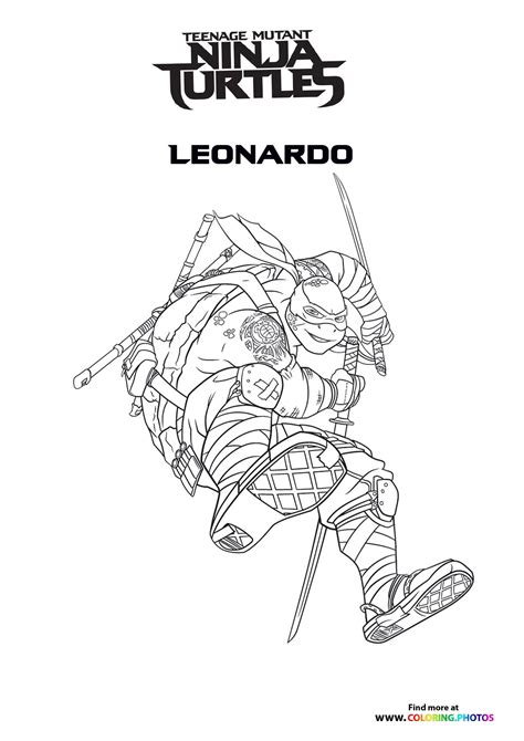 Leonardo Tmnt Coloring Pages