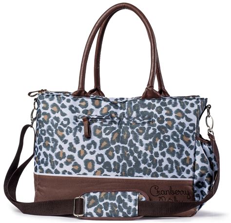 Stylish Leopard Print Diaper Bag for Fashion-Forward Moms