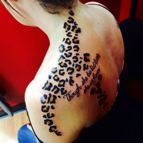 Trendy and Amazing Leopard Print Tattoos Style