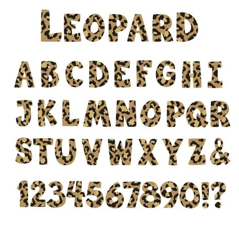 Download Leopard Alphabet Clipart Files