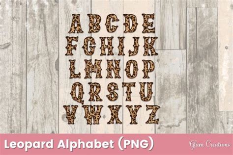 Download Leopard Alphabet Clipart Files For Crafts