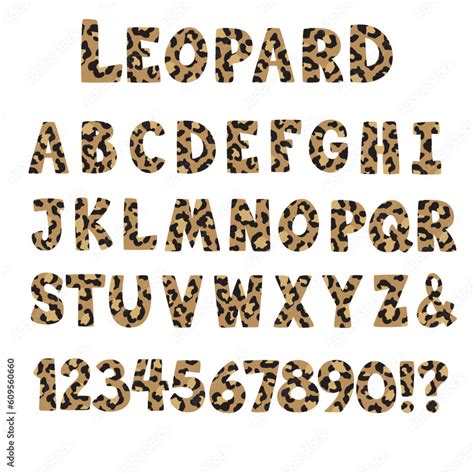 Download Leopard Alphabet Clipart Images