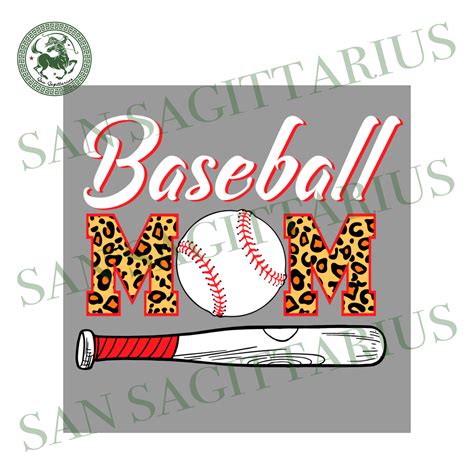 Download Leopard Baseball Mom Cut Files