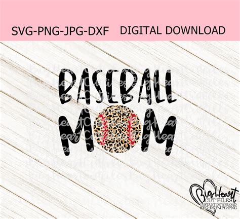 Download Leopard Baseball Mom Cut Images