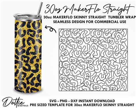 Download Leopard Bundle for Skinny Tumblers Files DXF Files