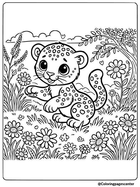 Leopard Coloring Page