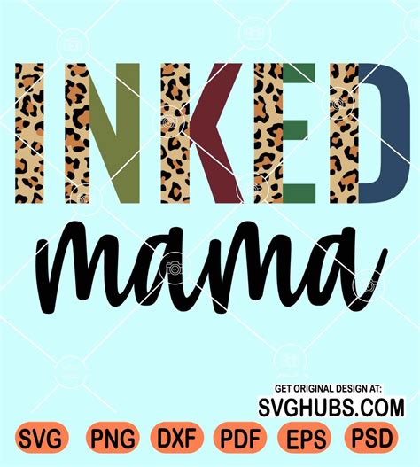 Download Leopard Inked Mama Files Free PSD Mockups