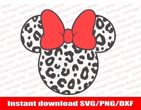 53+ Leopard Minnie Mouse Svg Free, Minnie Mouse Leopard Print Bow Svg Cheetah Bow Svg Di