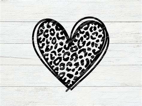 Wild & Chic: Explore Leopard Print Heart SVG for Your Creative Projects