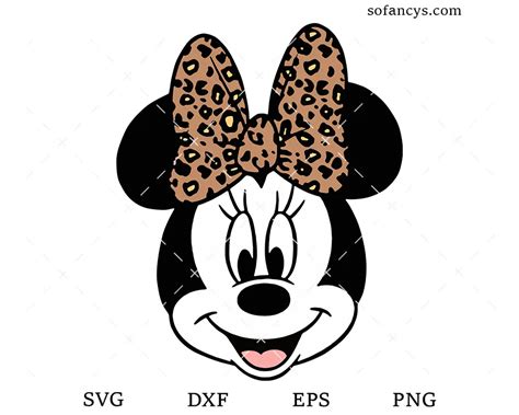 33+ Leopard Print Minnie Mouse SVG,Minnie mouse sticker