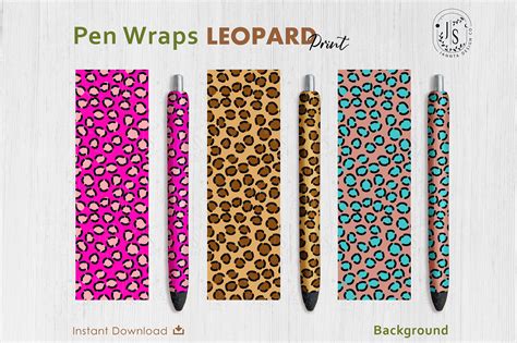 Download Leopard Print Pen Wraps PNG File Set Files