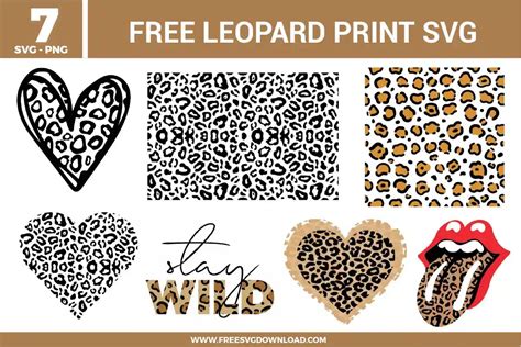 Unleash Your Wild Side with Our Free Leopard Print SVG Download!