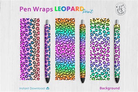 Download Leopard Skin Pen Wraps PNG File Set Commercial Use
