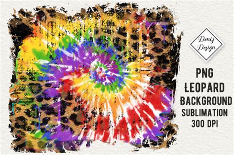 Download Leopard Tie Dye Element Sublimation For Crafts