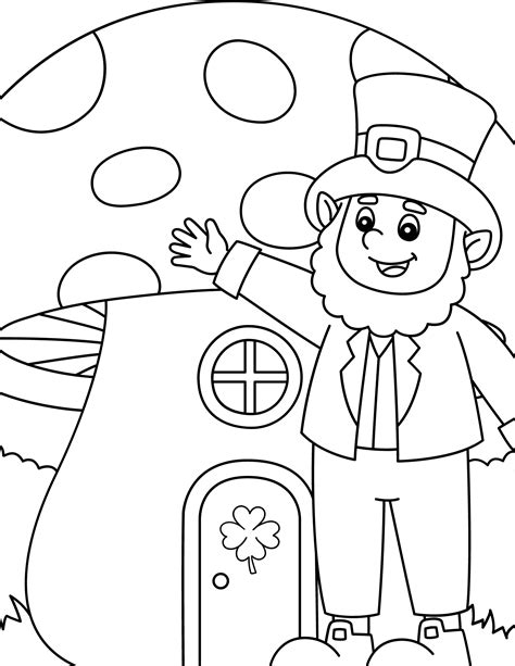 Leprechaun Free Coloring Pages