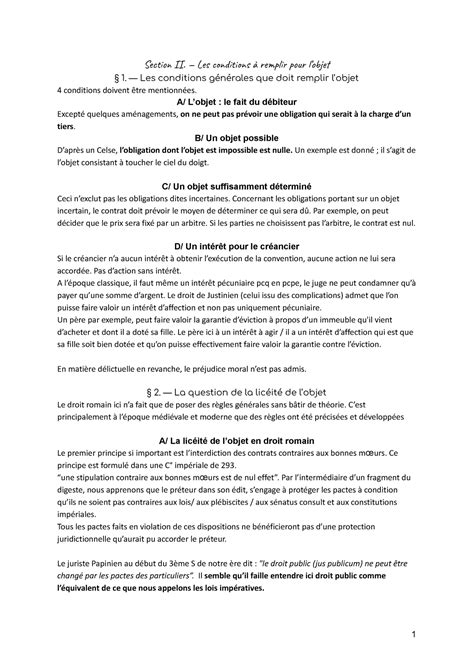Les Conditions à Remplir
